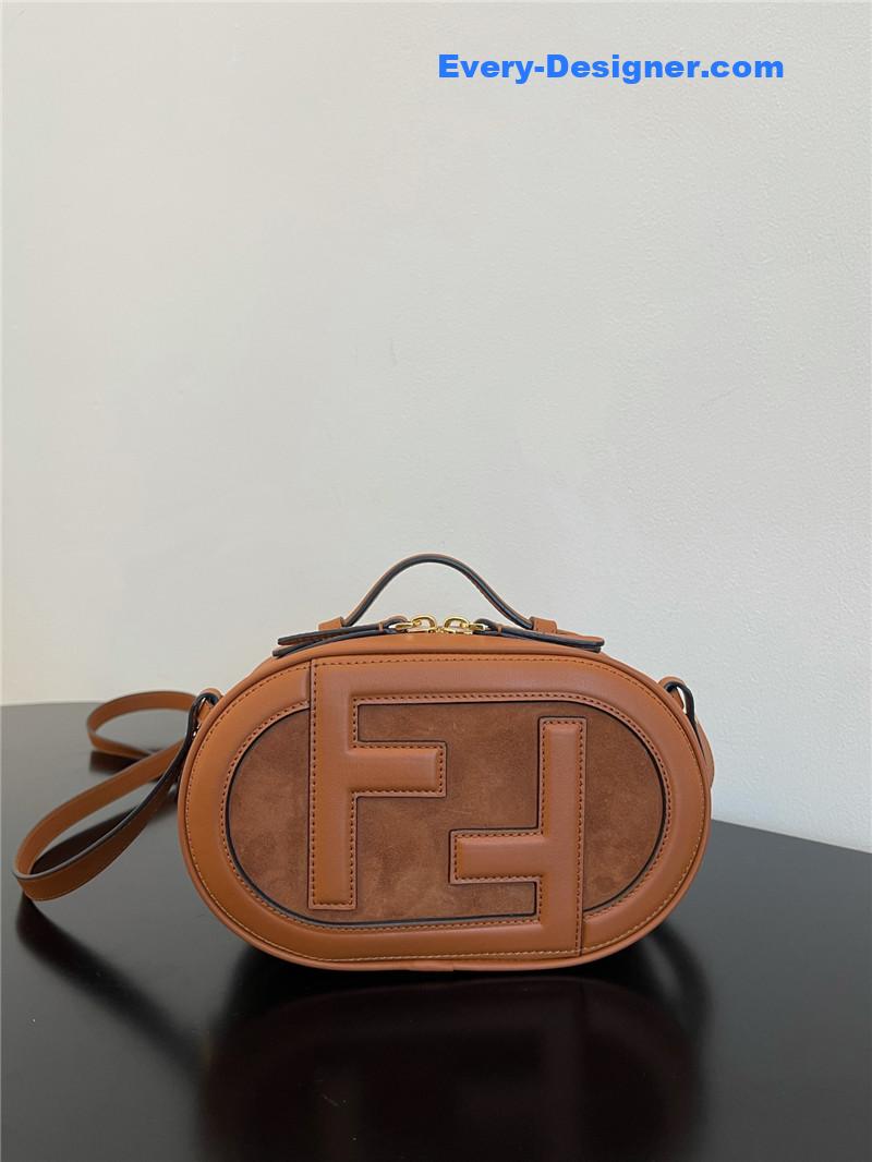 fendi logo suede camera bag
