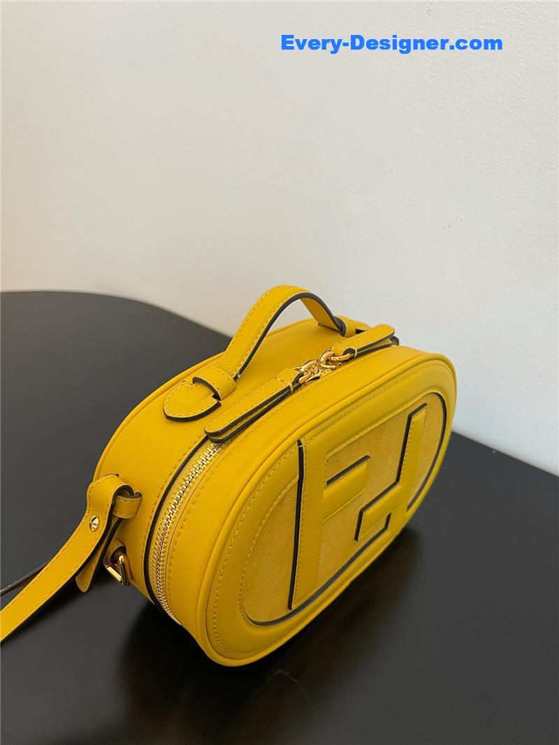 F**di logo suede camera bag