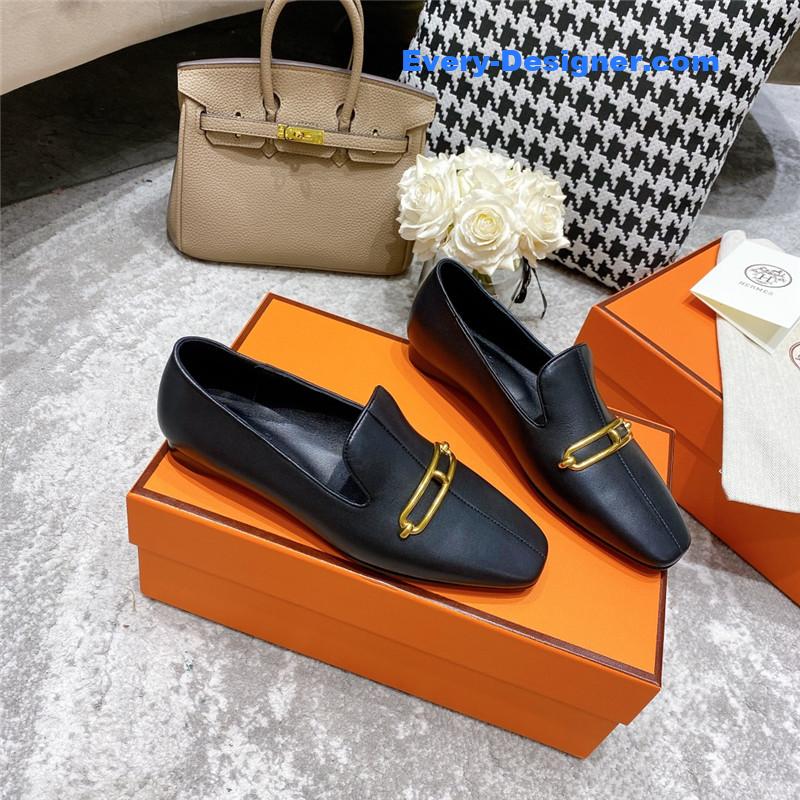 hermes muller flat shoes
