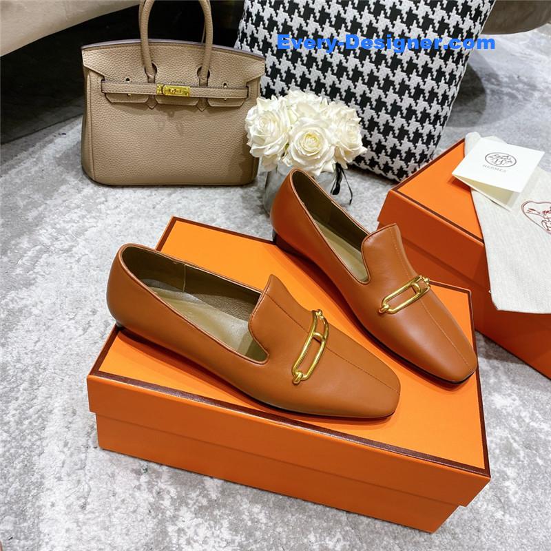 hermes muller flat shoes
