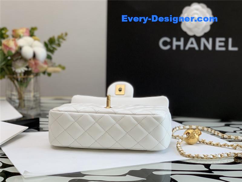 Ch**el flap bead chain bag