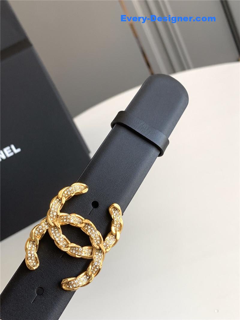 Chanel logo classic belt