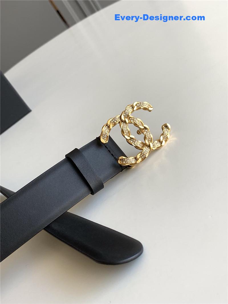 Chanel logo classic belt