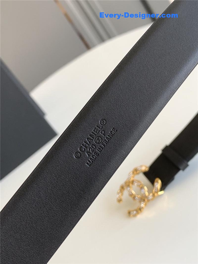 Chanel logo classic belt