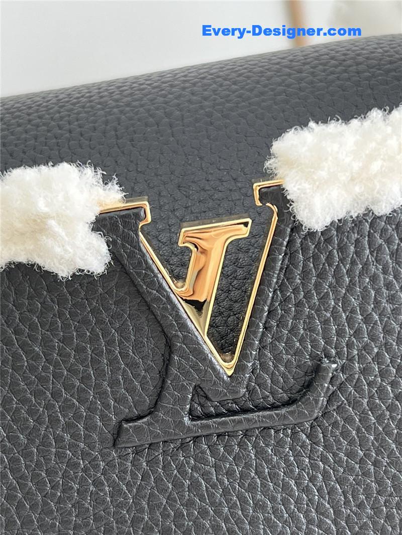 louis vuitton lv capucines mm taurillon leather bag