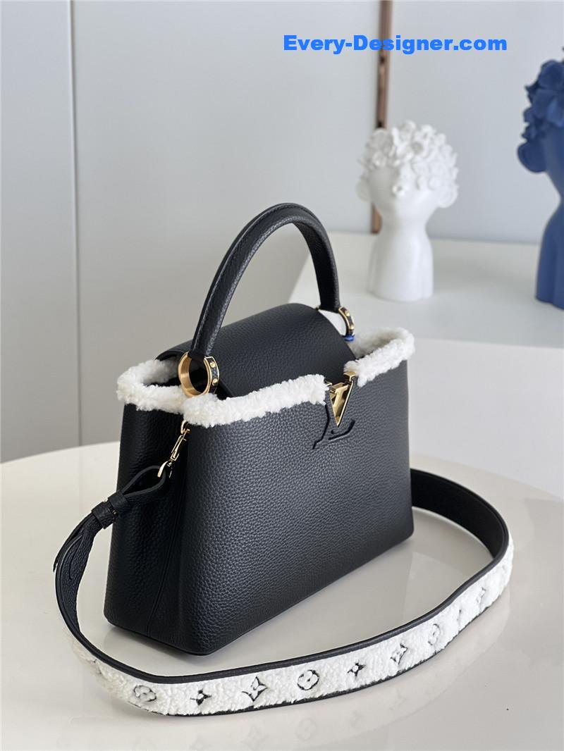 louis vuitton lv capucines mm taurillon leather bag
