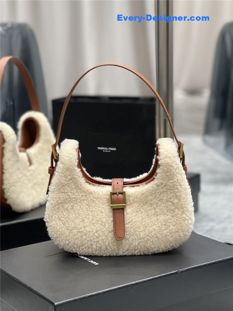 Y51 wool hobo bag