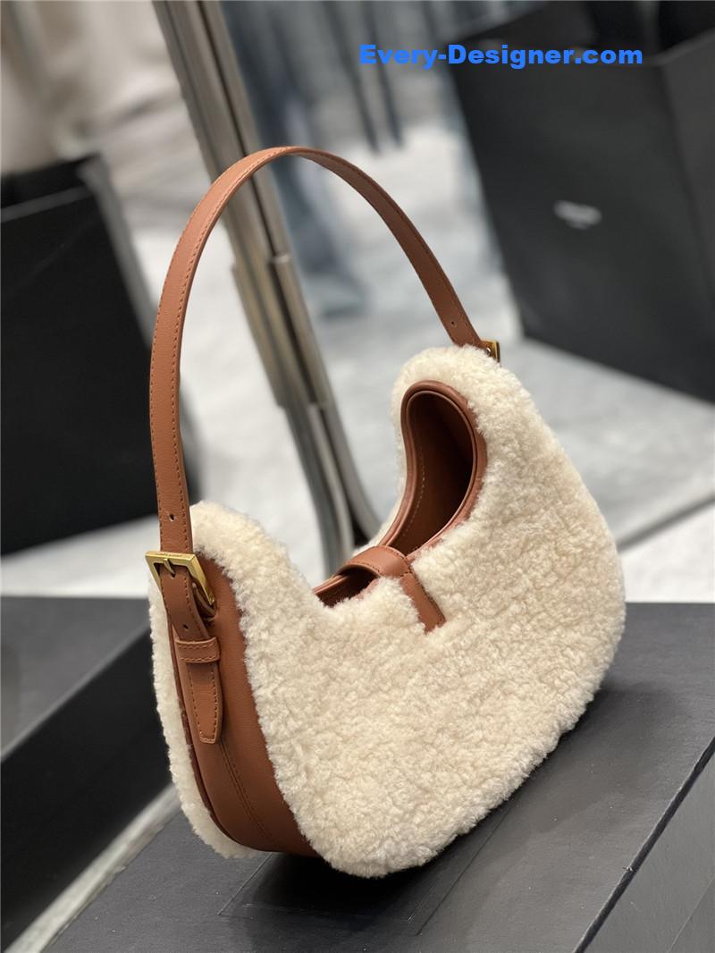 Y51 wool hobo bag