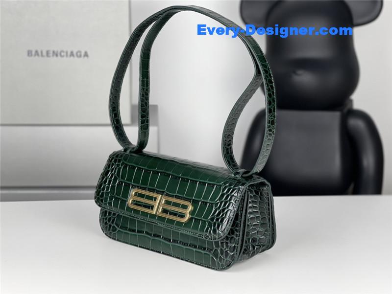 Ba1en*iaga gossip small bag crocodile
