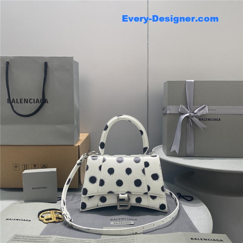 balenciaga hourglass bag white