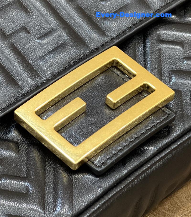 F**di classic embossed baguette bag