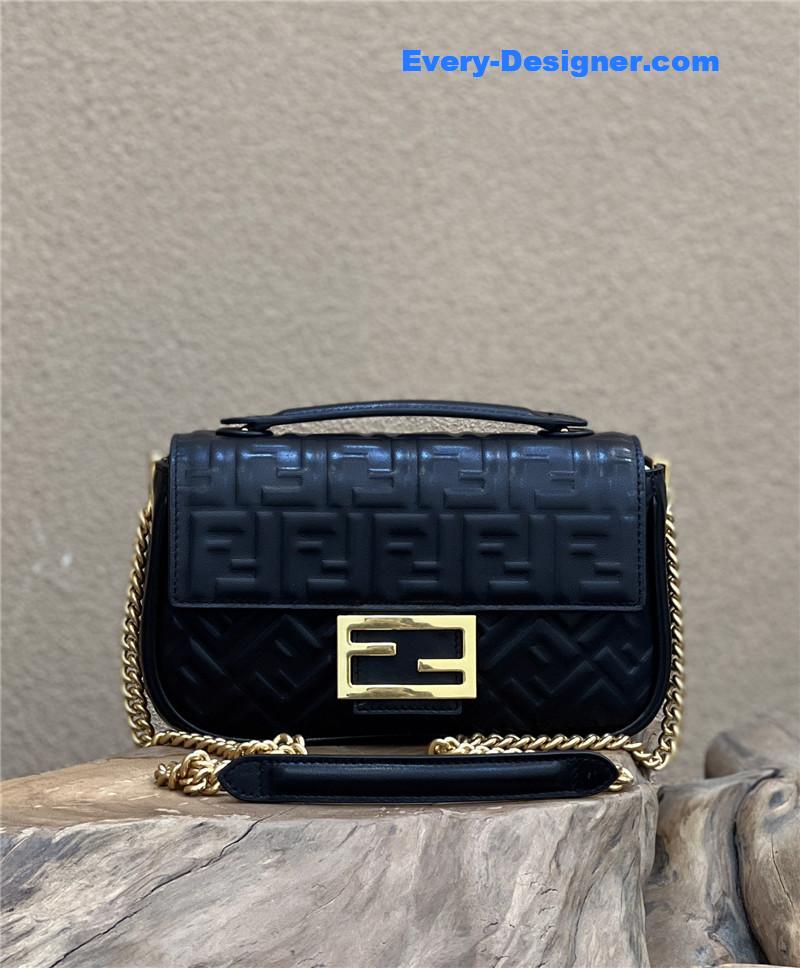 F**di classic embossed baguette bag