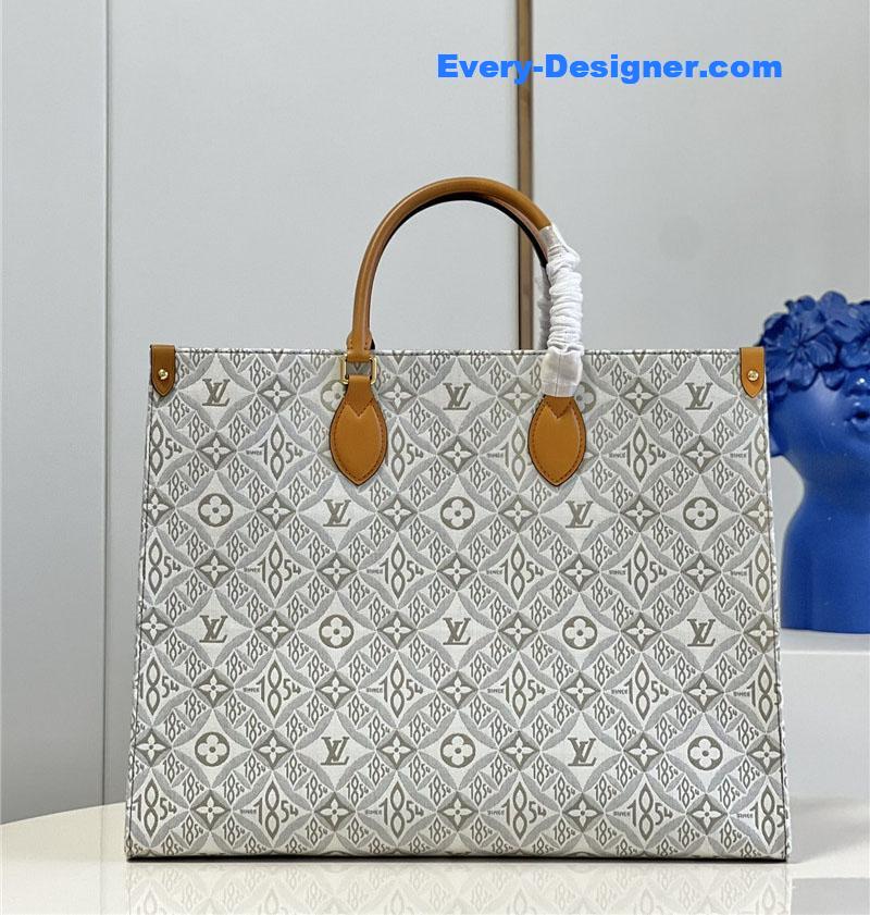 louis vuitton lv onthego large canvas bag