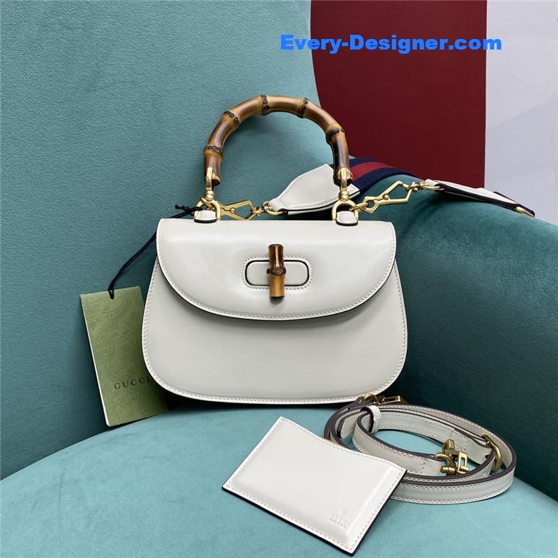 Gucci bamboo 1947 jumbo small top handle bag