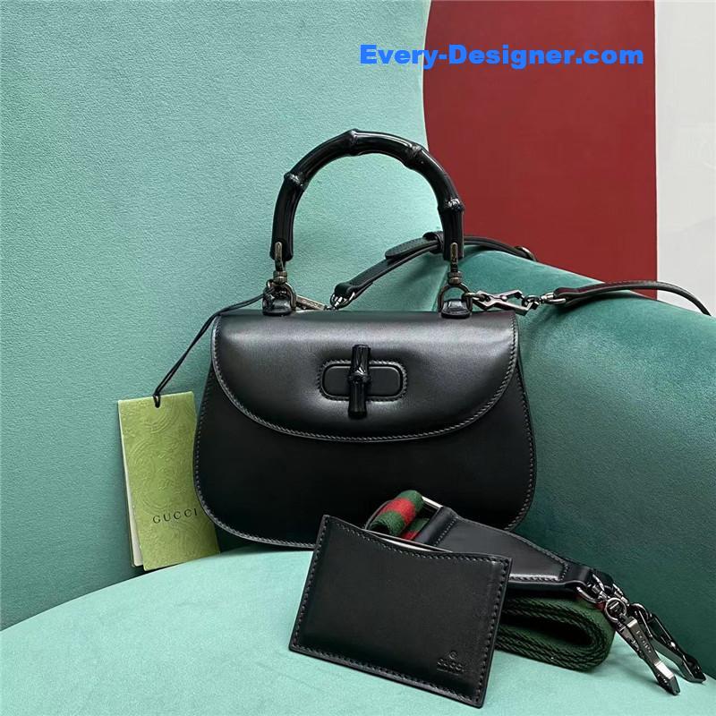 Gucci bamboo 1947 jumbo small top handle bag