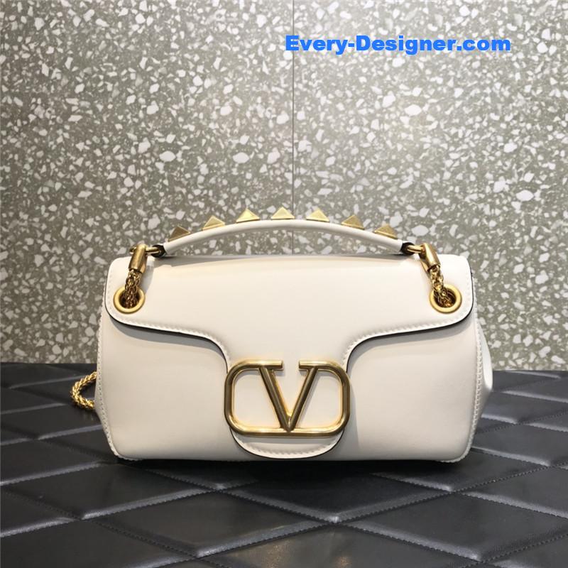 valentino garavani stud sign leather shoulder bag
