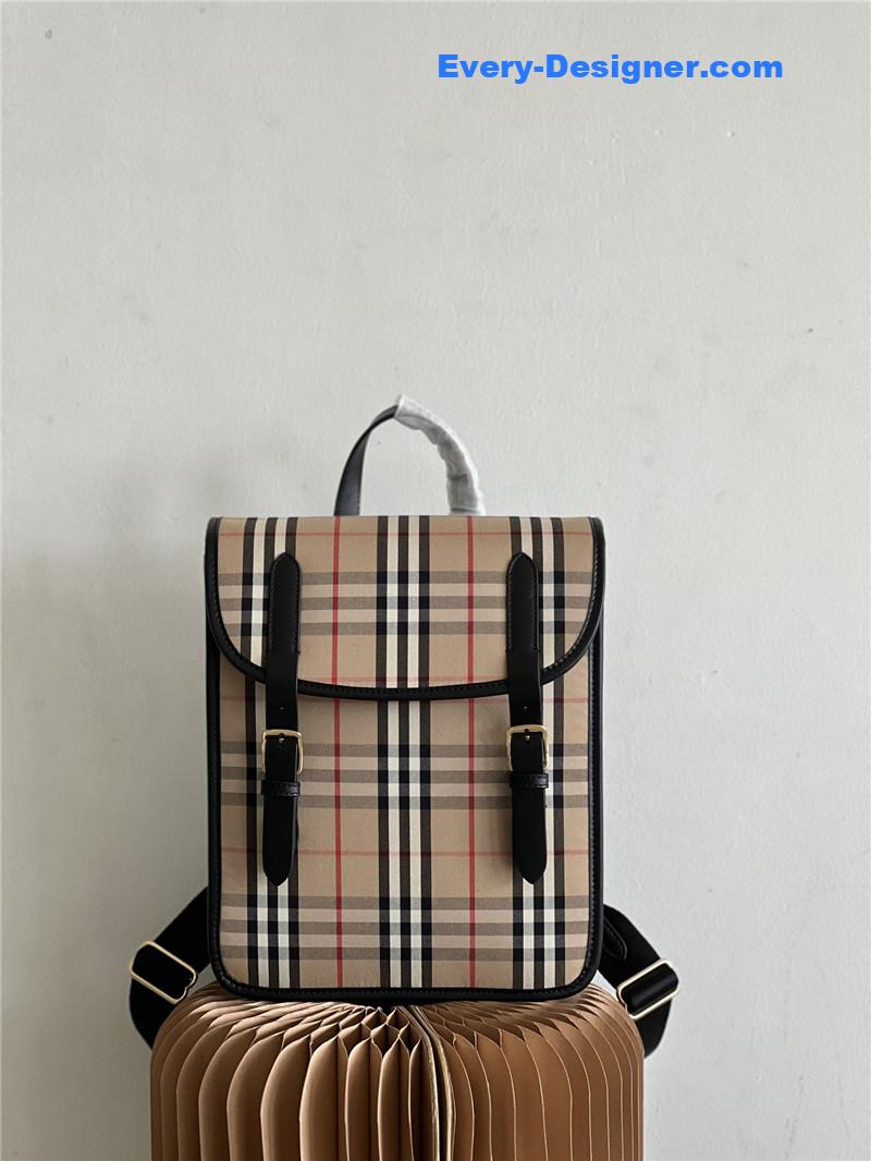 burberry check backpack