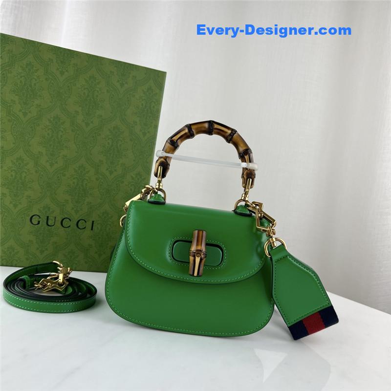 Gvc*1 mini top handle bag with bamboo