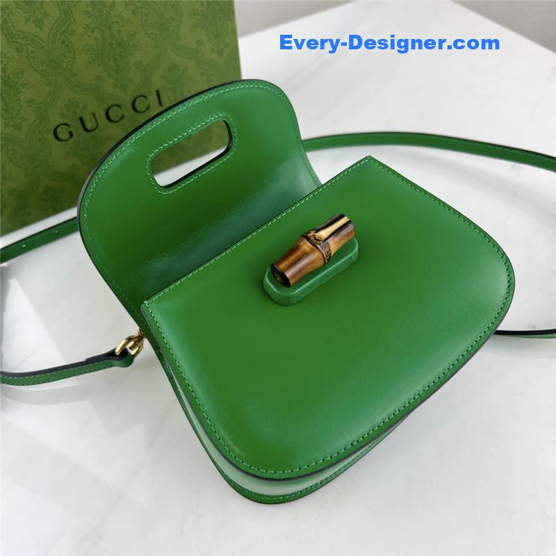 Gvc*1 mini top handle bag with bamboo