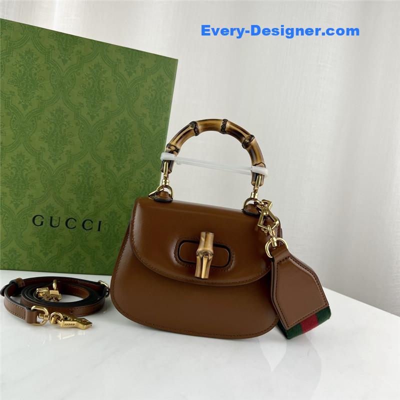 Gucci mini top handle bag with bamboo