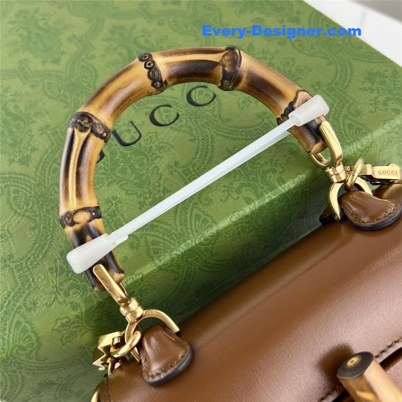 Gvc*1 mini top handle bag with bamboo