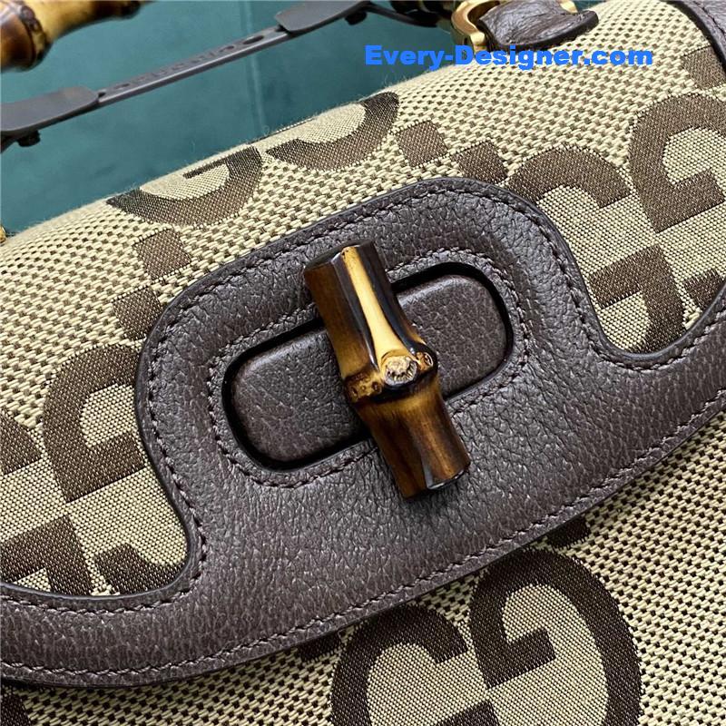 Gvc*1 gg bamboo jumbo small top handle bag