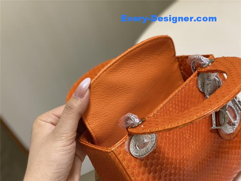 D10r limited edition mini python leather lady bag