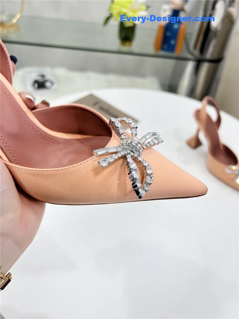 AMINA MUADDI high-end rhinestone original buckle pumps