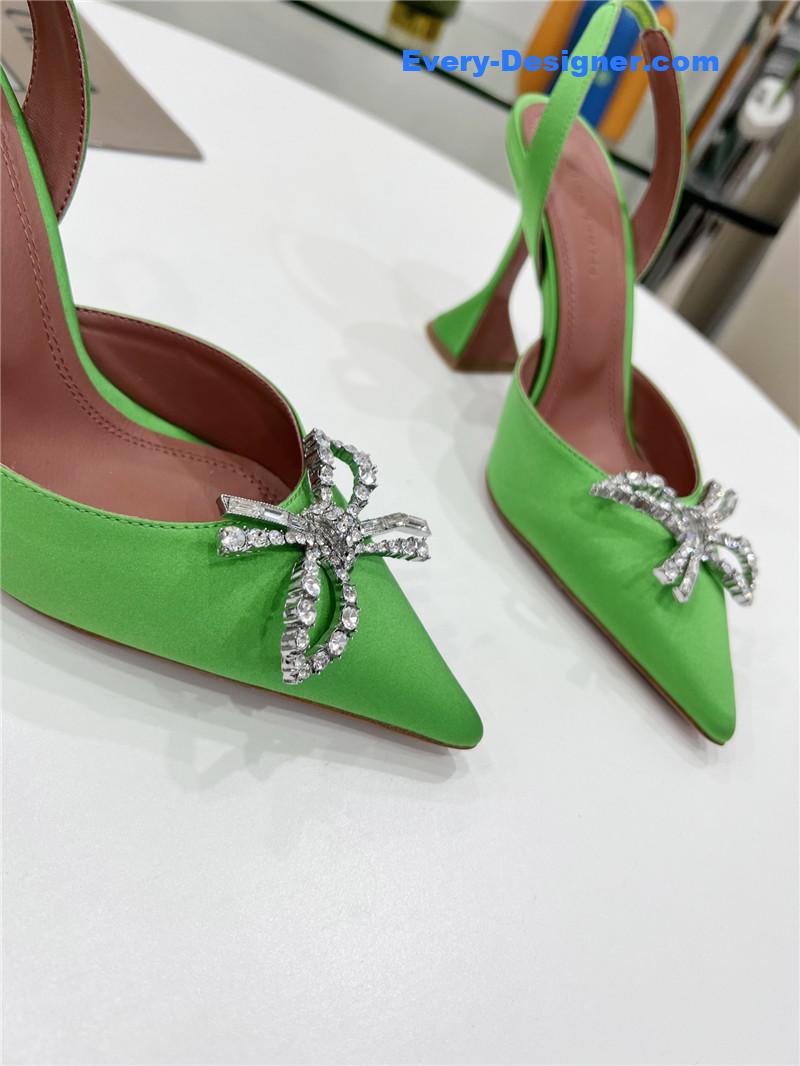 AMINA MUADDI high-end rhinestone original buckle pumps