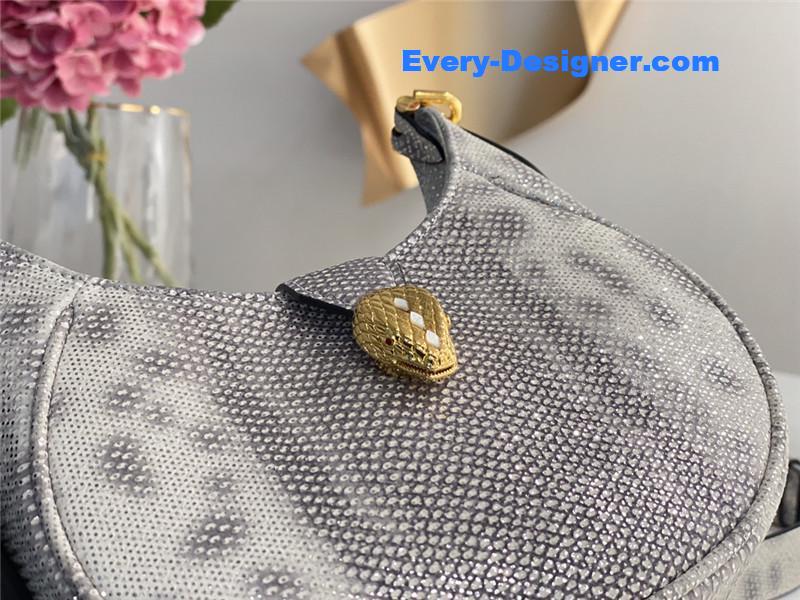 Bv1g*ai mini serpenti leather hobo bag