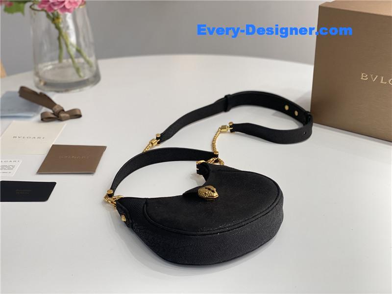 Bv1g*ai mini serpenti leather hobo bag