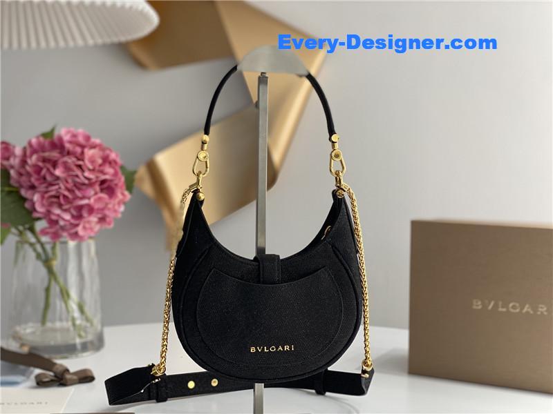 Bv1g*ai mini serpenti leather hobo bag