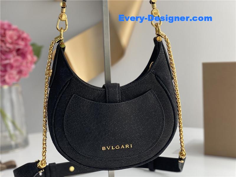Bv1g*ai mini serpenti leather hobo bag
