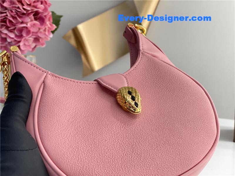 Bv1g*ai mini serpenti leather hobo bag