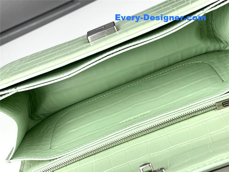 Ba1en*iaga gossip small bag crocodile