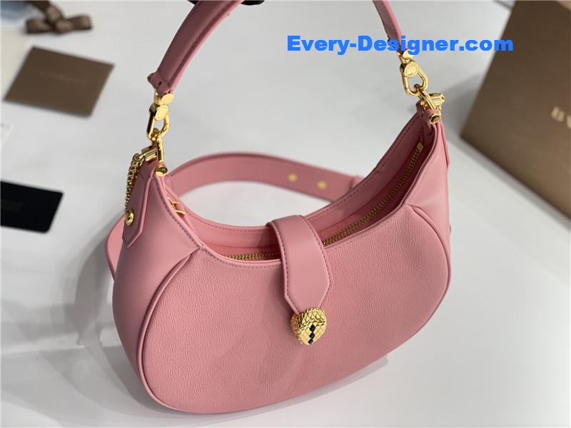 Bv1g*ai serpenti leather hobo bag