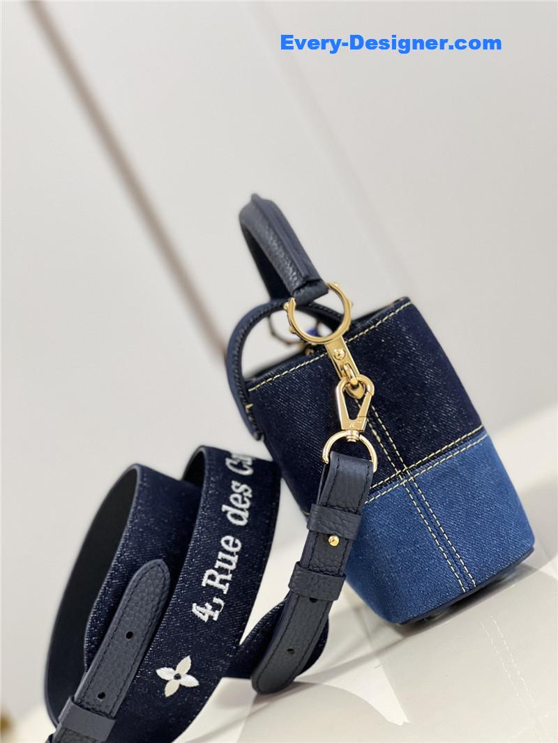 louis vuitton lv capucines mini denim bag