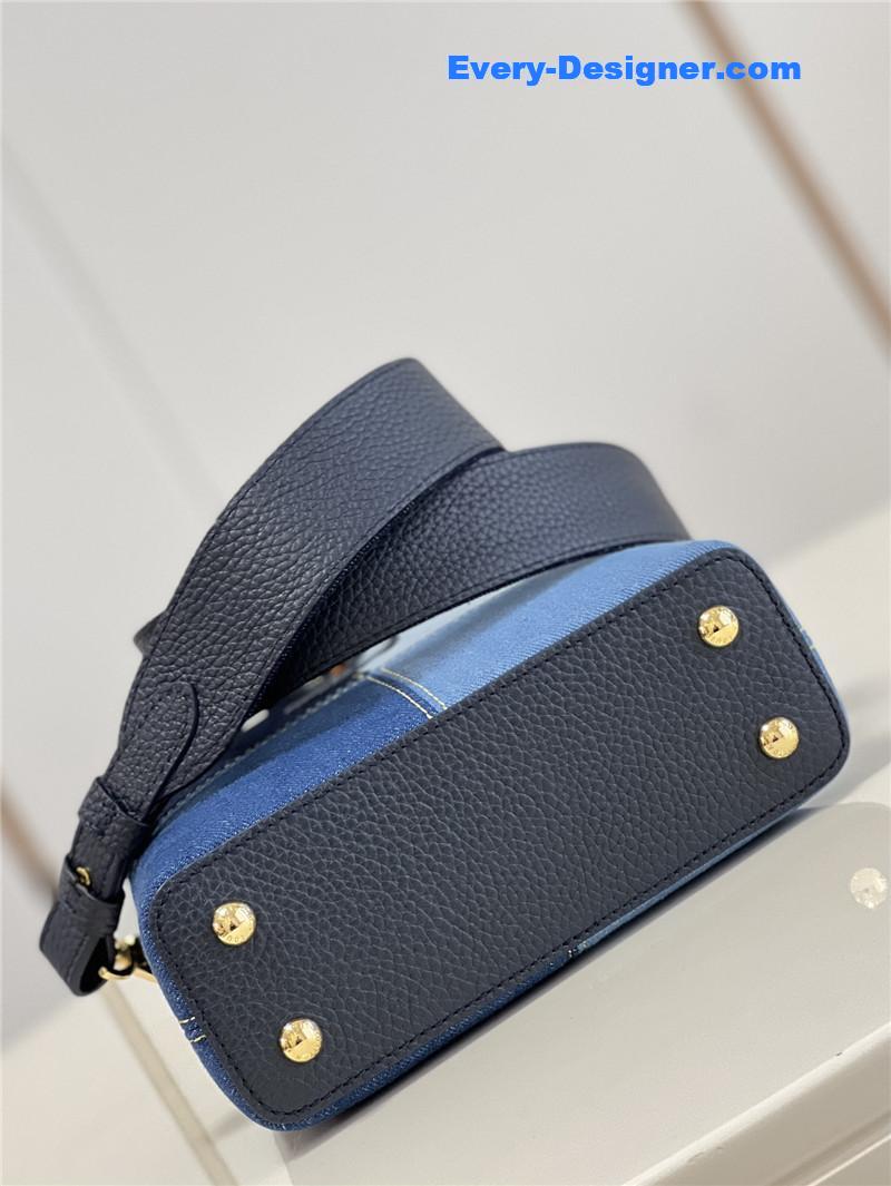louis vuitton lv capucines mini denim bag