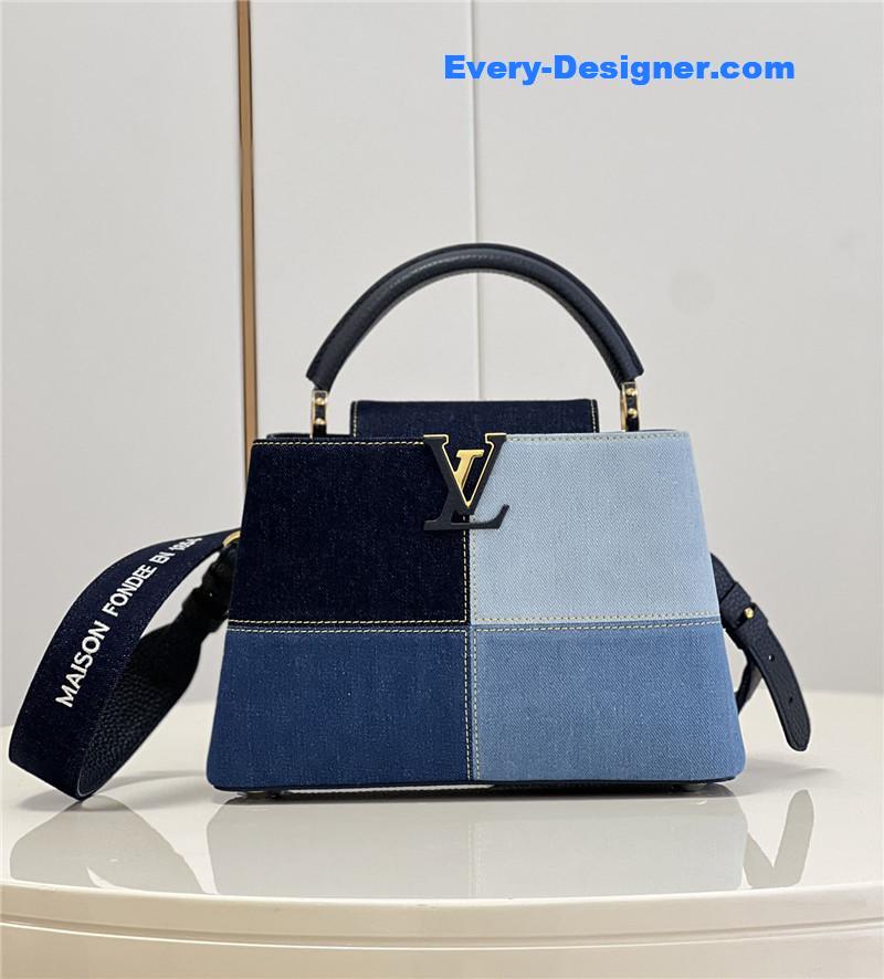 louis vuitton lv capucines bb denim bag