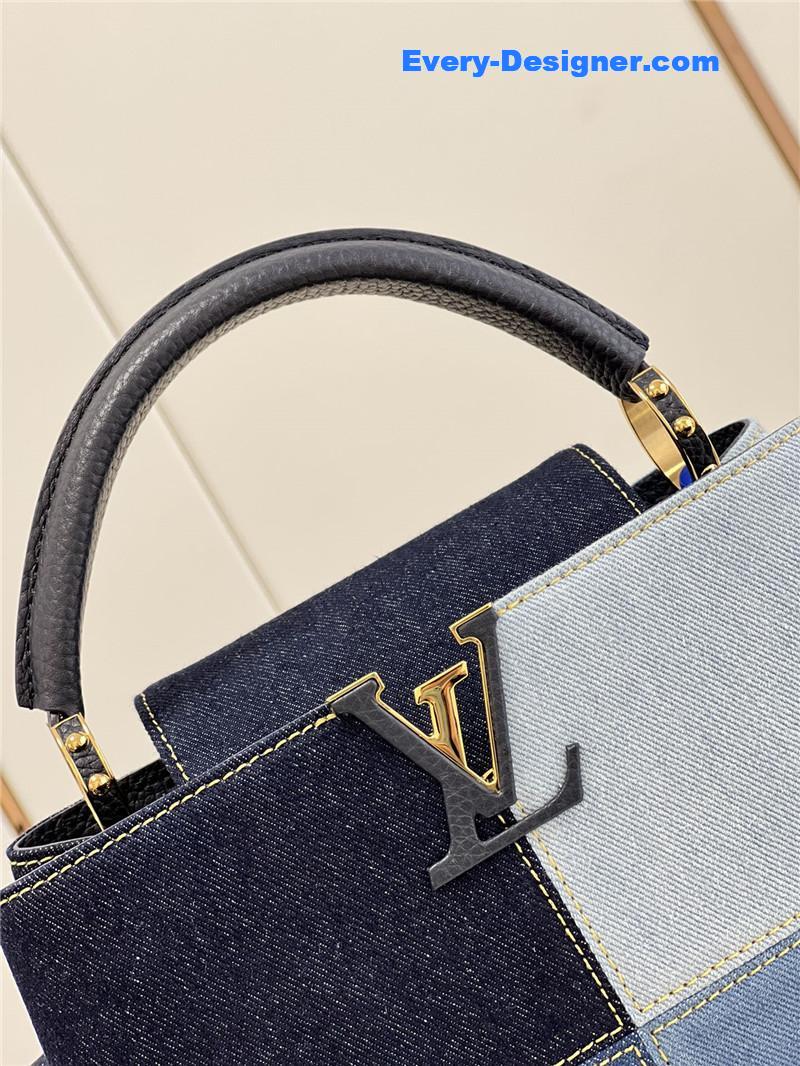 louis vuitton lv capucines bb denim bag