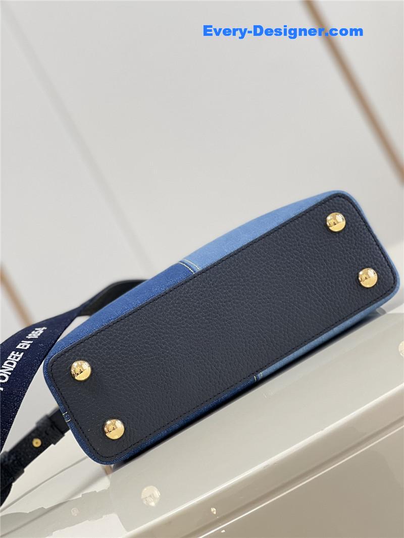 louis vuitton lv capucines bb denim bag