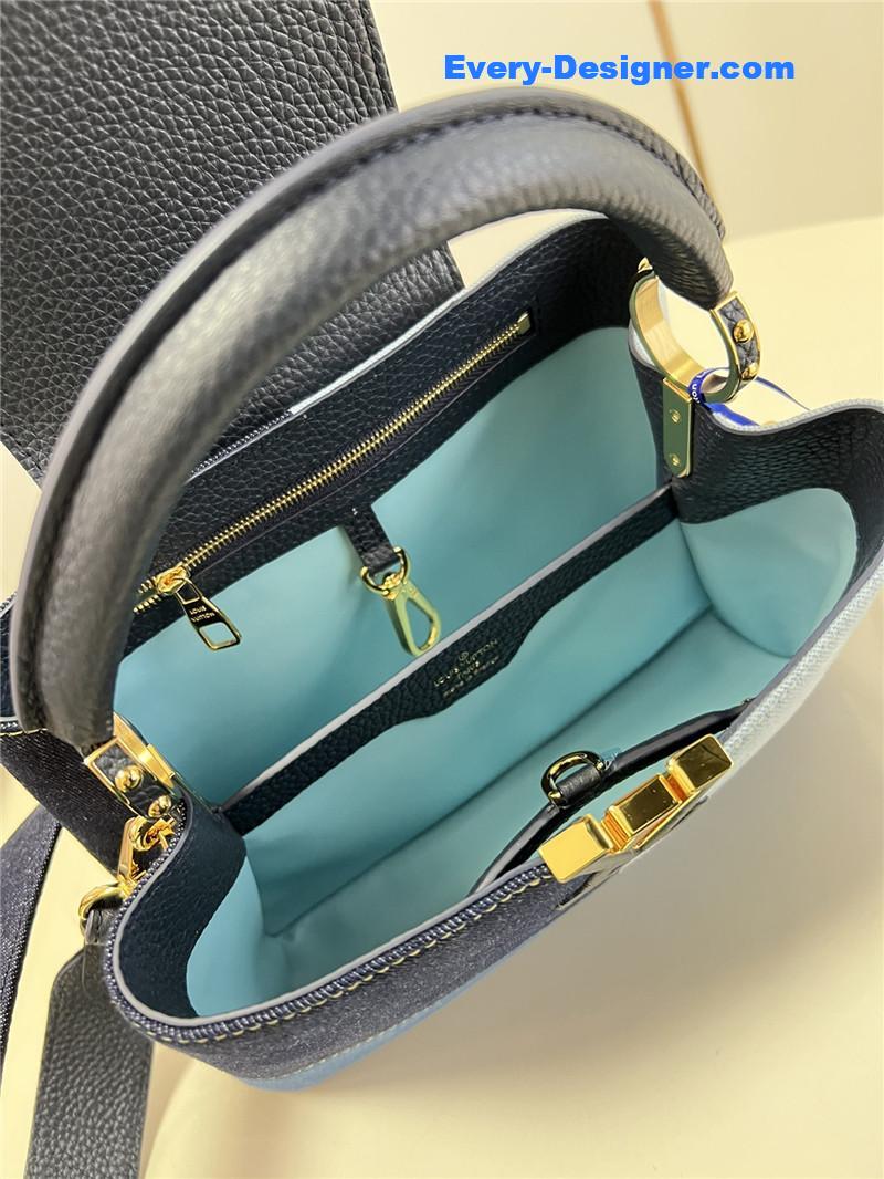 louis vuitton lv capucines bb denim bag