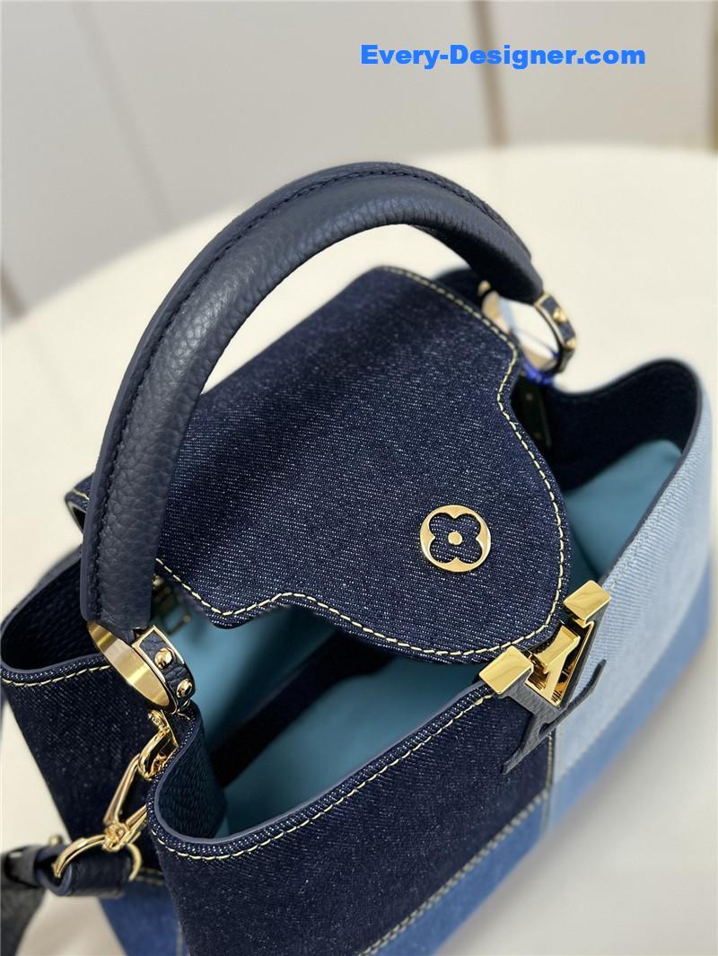 louis vuitton lv capucines bb denim bag