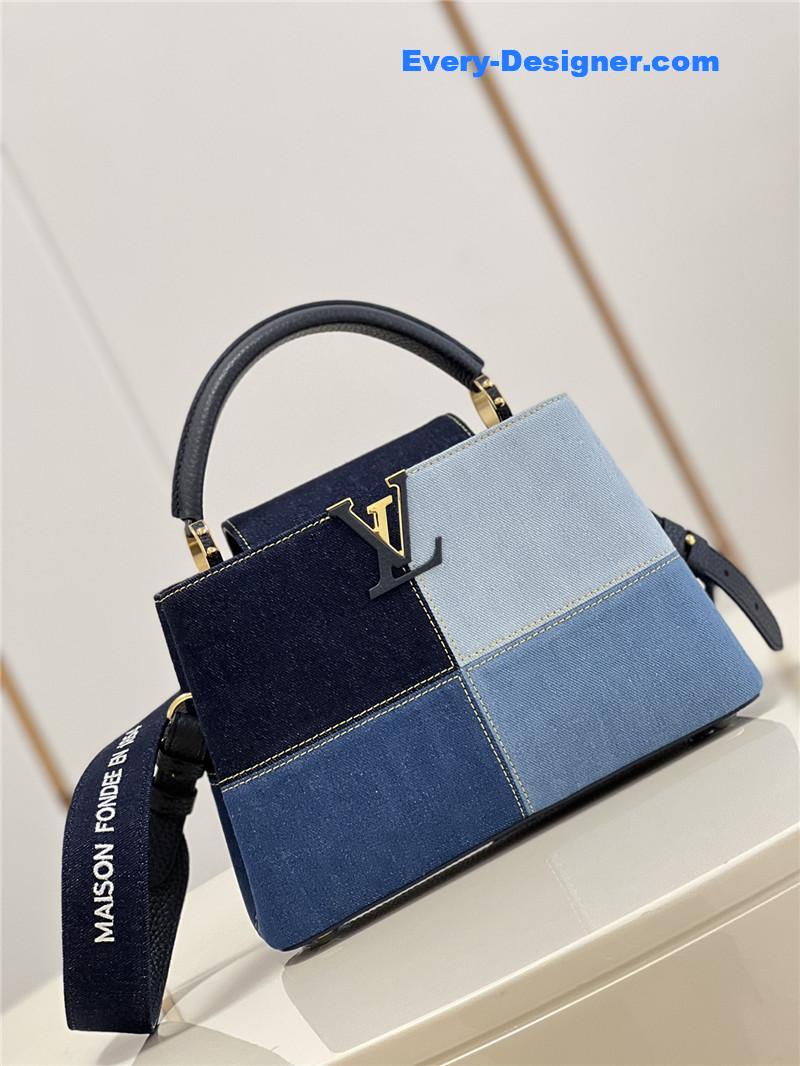 louis vuitton lv capucines bb denim bag