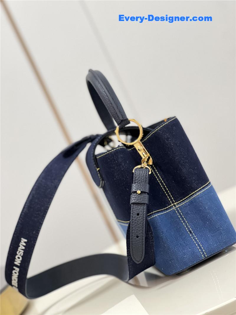 louis vuitton lv capucines medium denim bag