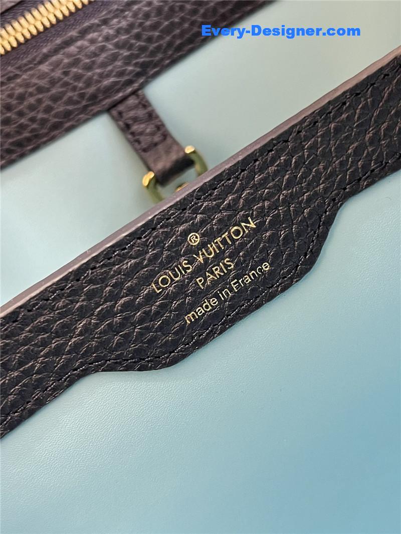 louis vuitton lv capucines medium denim bag