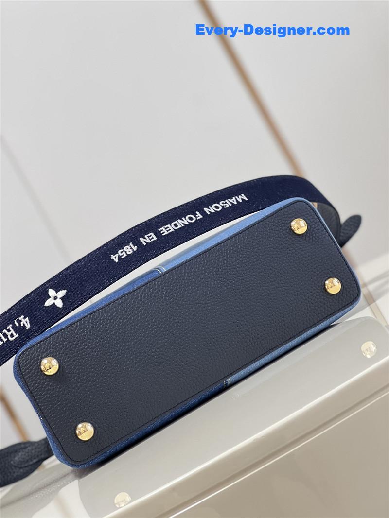 louis vuitton lv capucines medium denim bag