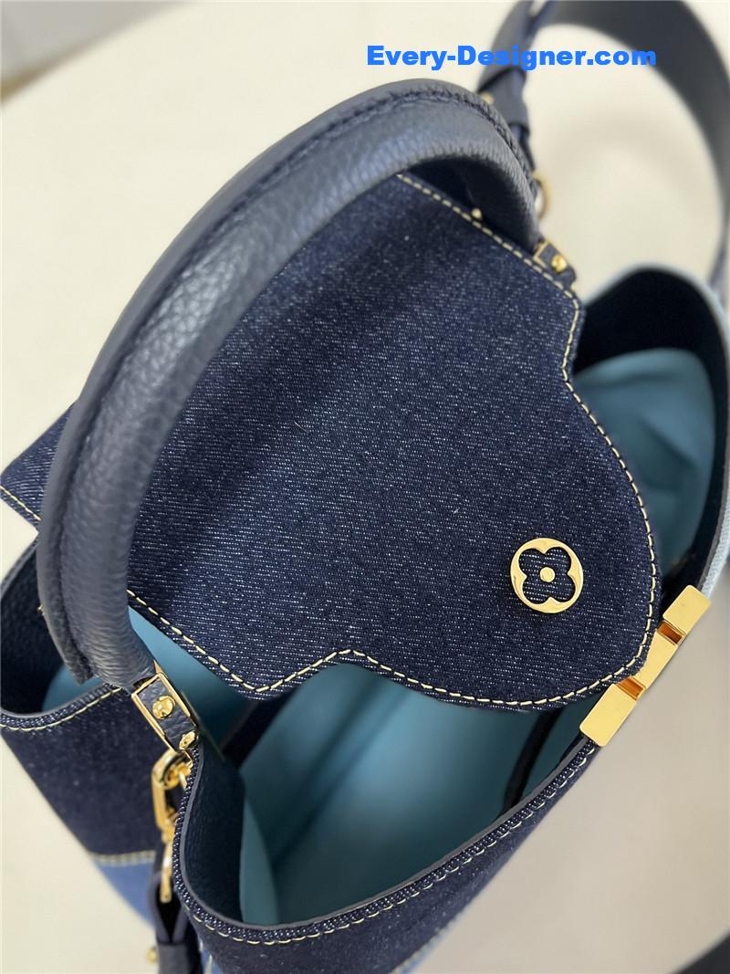 louis vuitton lv capucines medium denim bag