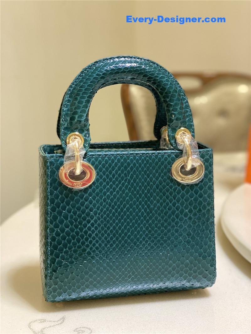 D10r limited edition mini python leather lady bag