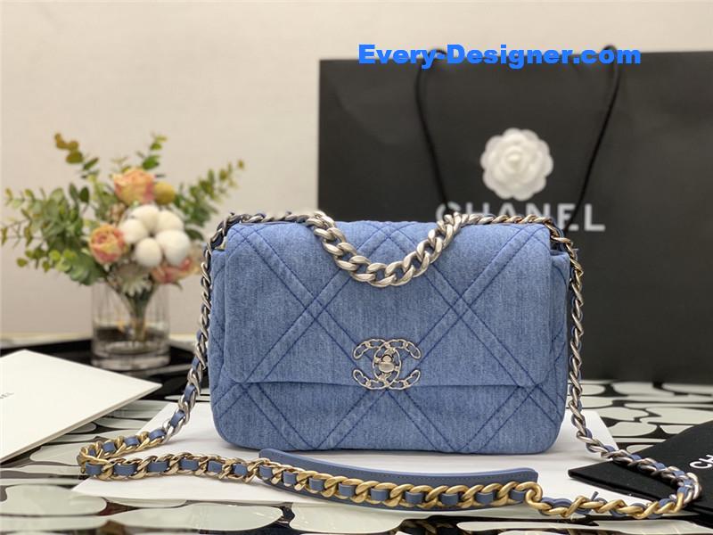 Chanel denim 19 bag